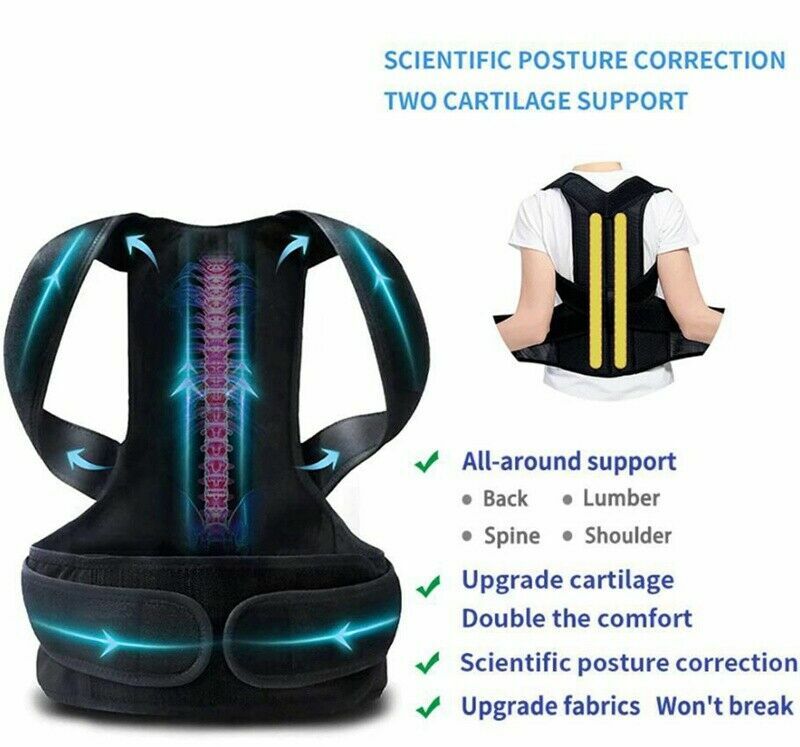 Posture Corrector Vest for Kyphosis Hunch Relief Scoliosis Brace Lumbar Support