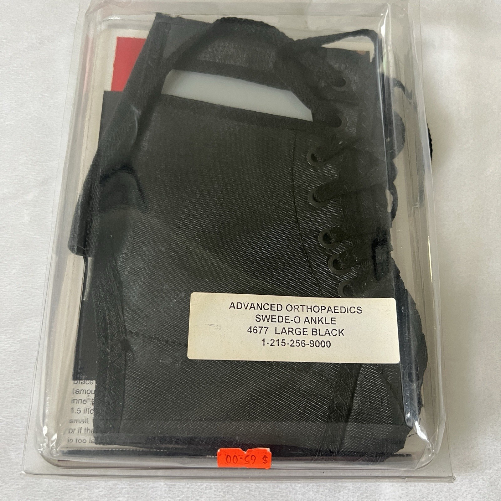 Swede-O Ankle Lok Brace Black Lace Up Size Large Unisex Medical Equipment Ortho