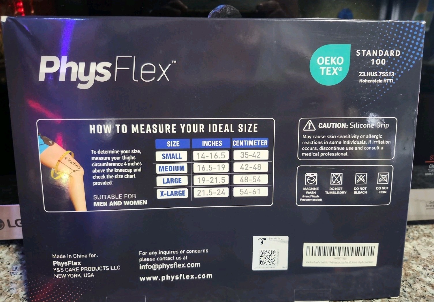 Physflex knee sleeve maximum Targeted support size, Size Medium Brand NEW!