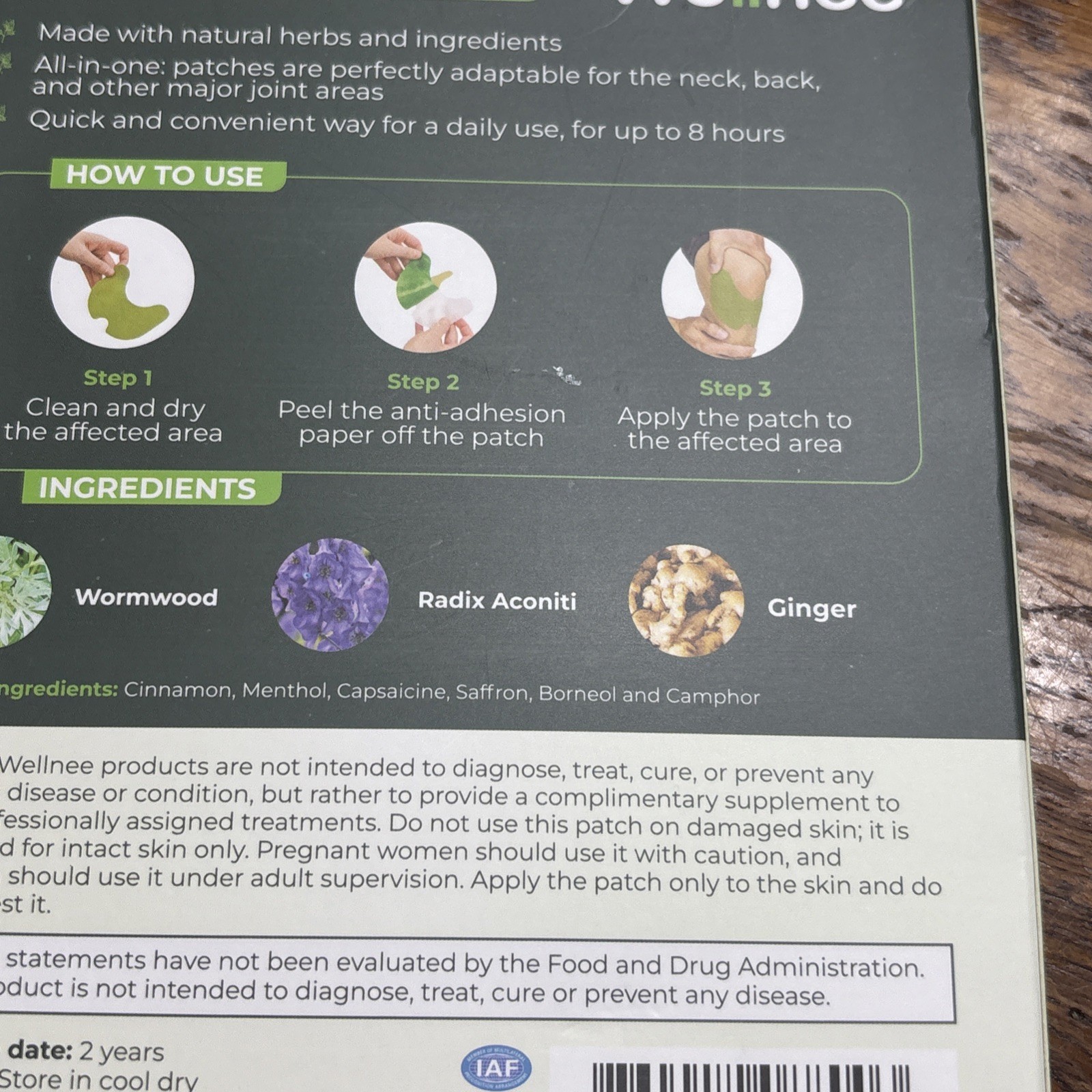 Wellnee Original Herbal Knee Patch – Wellknee Plaster for Knee Support & Musc…