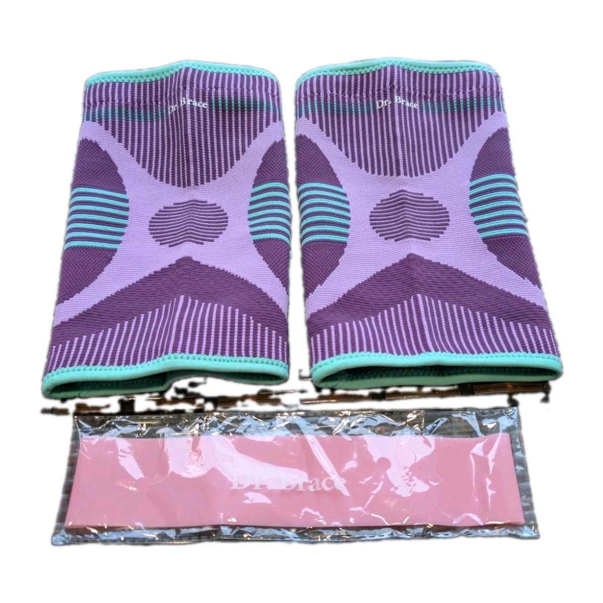 DR. BRACE Elite Compression Knee Sleeves for Women & Men, (2-Pack) Large