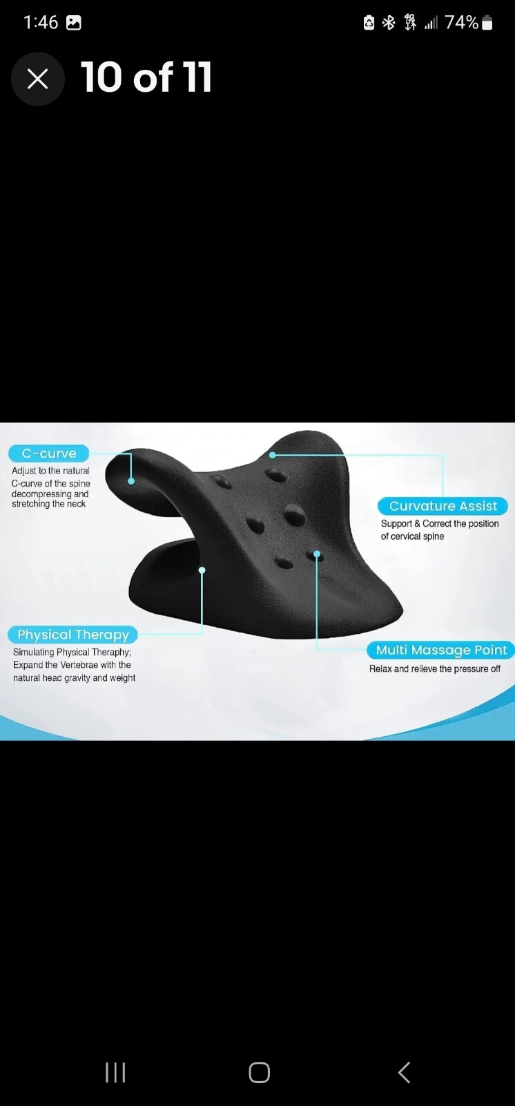 iBYWM FSA HSA Eligible Neck Stretcher Cervical Traction Device Neck and Shoulder