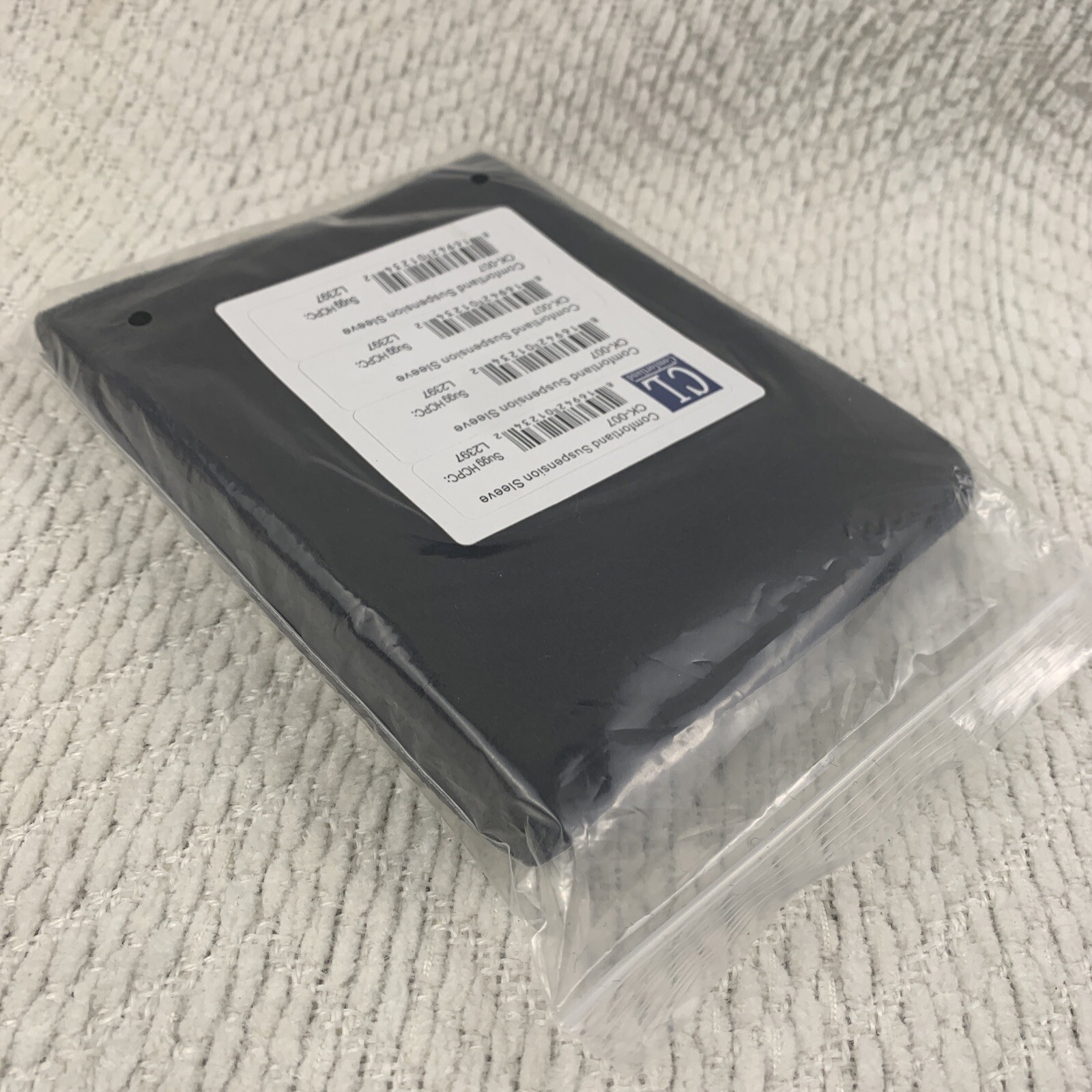 NEW Comfortland CK-007 Knee Brace Suspension Sleeve L2397 Black Comfort Land