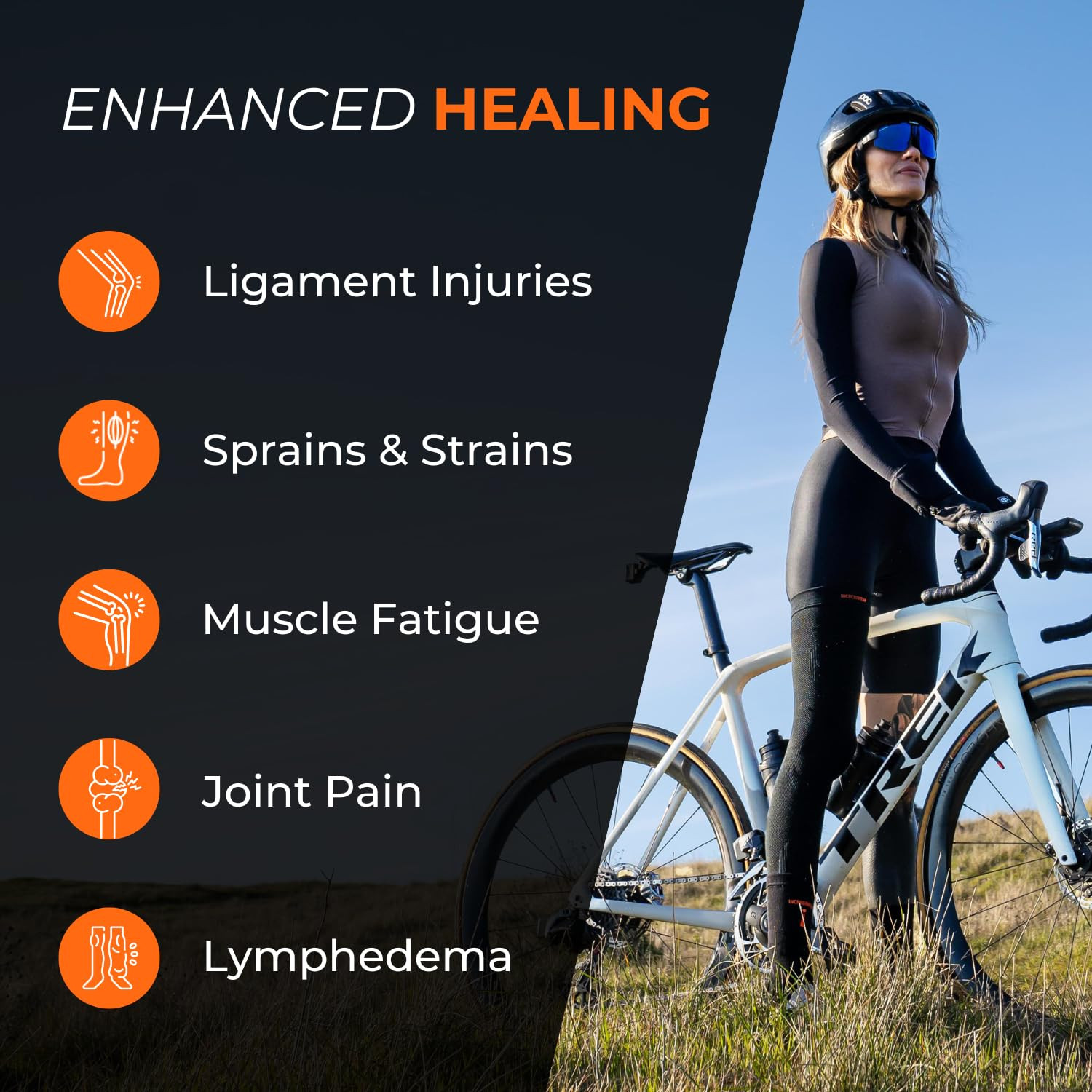 Ncrediwear Leg Sleeve – Full Length Long Leg Sleeve for Leg Pain Relief & Muscle