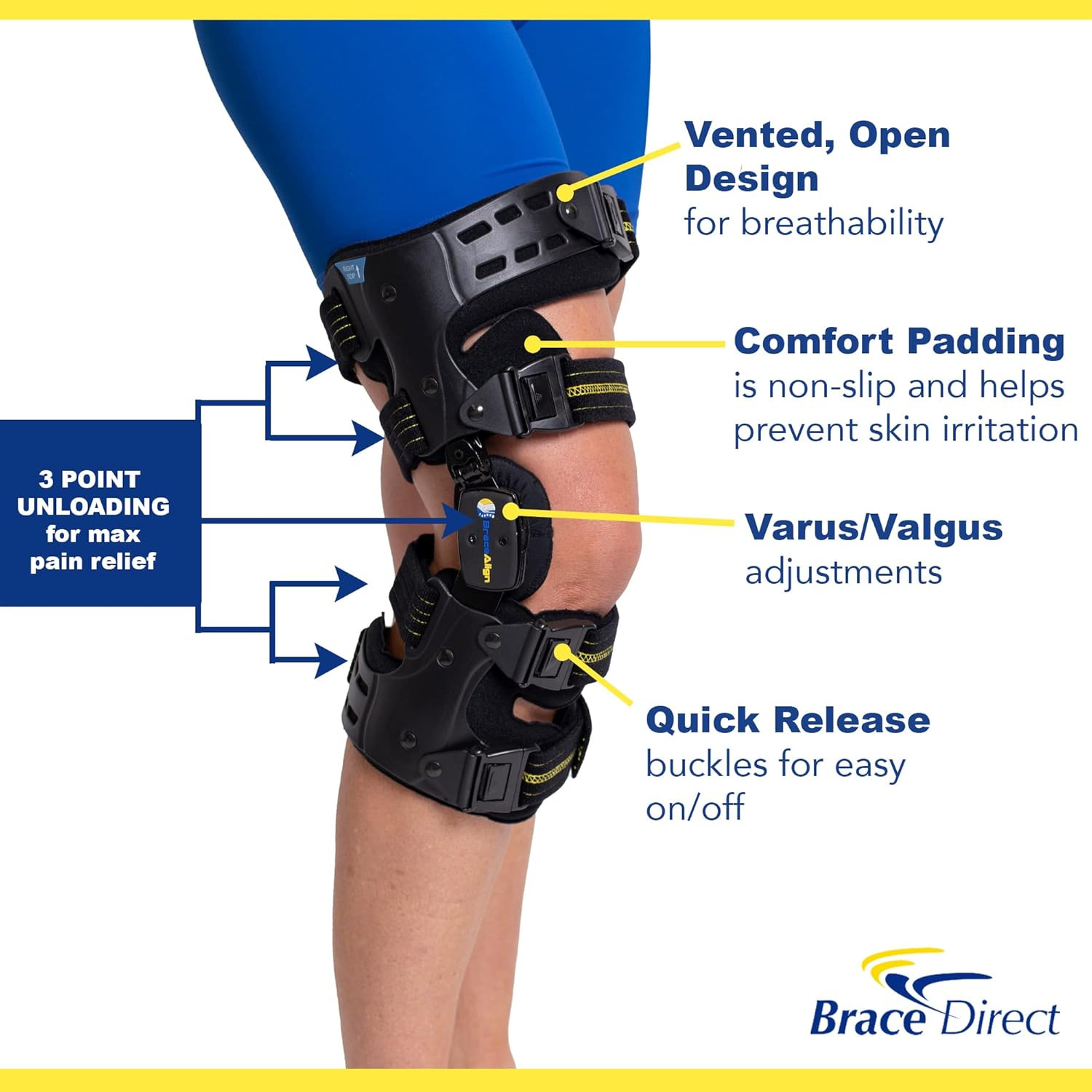 OA Unloader Knee Brace – Arthritis Pain Relief, Osteoarthritis, Bone on Bone Kne