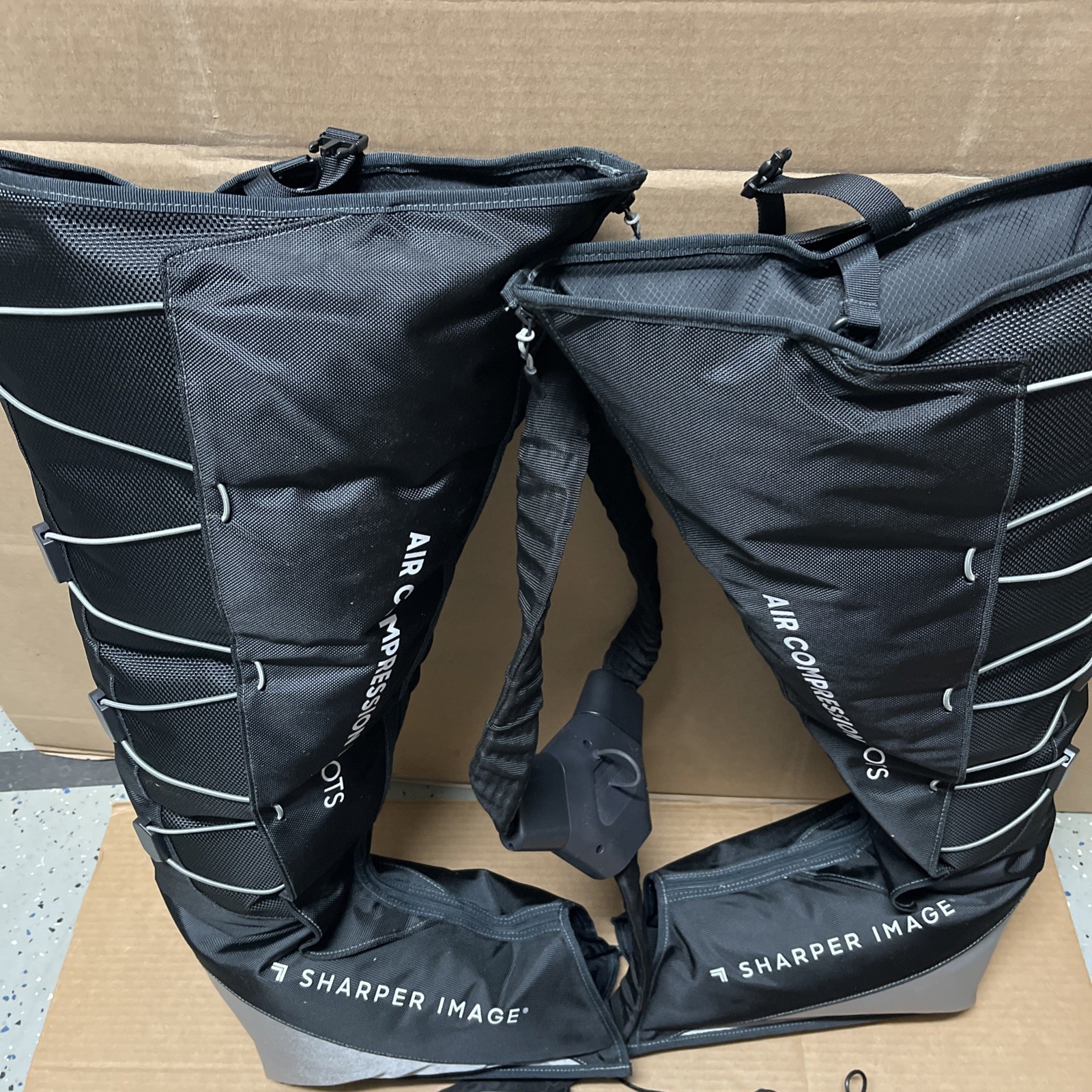 Sharper Image Small Medium Targeted Air Compression Boots 5 Levels 25″ – 31″