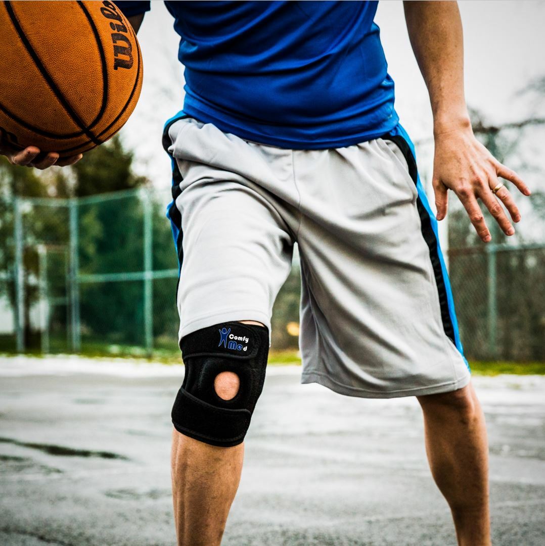 ComfyMed® Premium Adjustable Knee Brace CM-KB19 Compression Support Sleeve