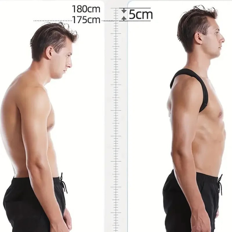 Unisex Posture Support Belt Back Shoulder Brace Sitting Body Corrector Strap