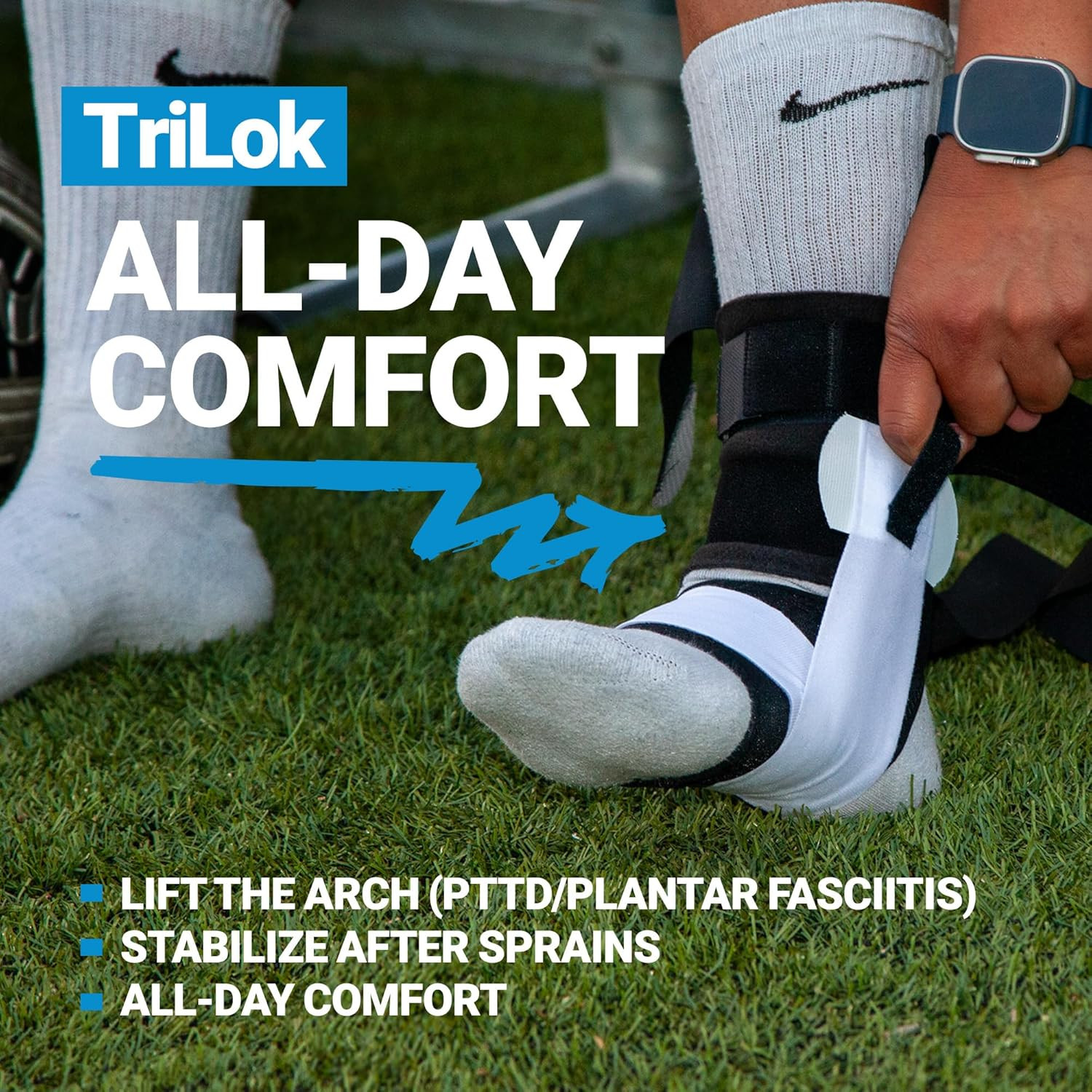 Bioskin Trilok Ankle Brace – Sprained Ankle & Plantar Fasciitis Support, Figure-