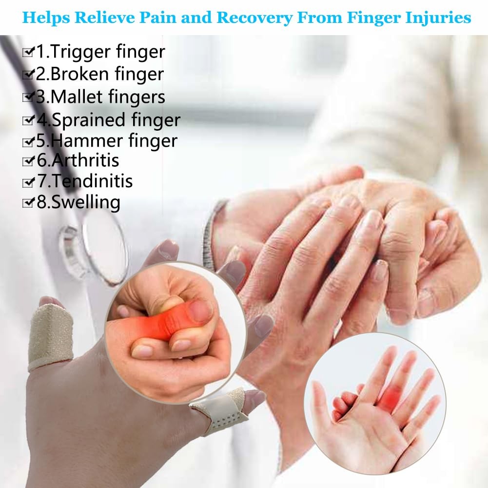 Thumb Finger Splints (5Pcs), Trigger Splint One Size, Skin Color