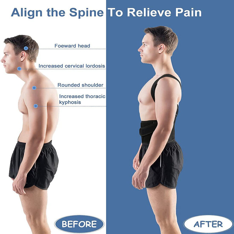 Back Posture Corrector Reduce Illness, Neck Shoulder Support Belt to Relief Pain