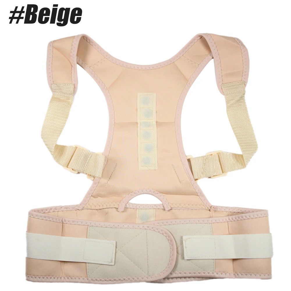 Magnetic Therapy Adult Back Corset Shoulder Lumbar Posture Corrector Bandage Spi