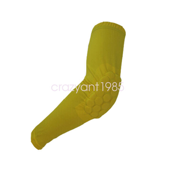Kids Adult Sport Basketball Cycling Padded Arm Hand Elbow Sleeve Brace Support