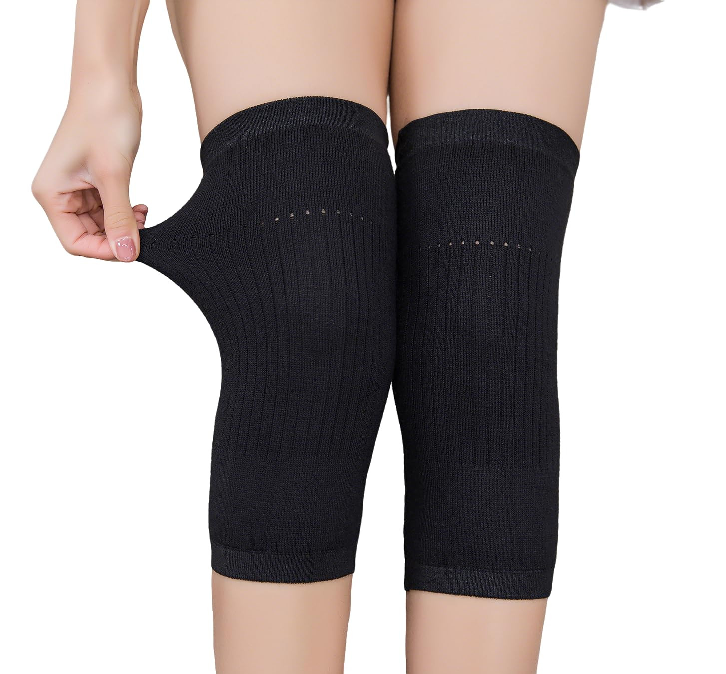 1 Pair Knee Sleeves for Women & Men, Lightweight Thin Knee Sleeves