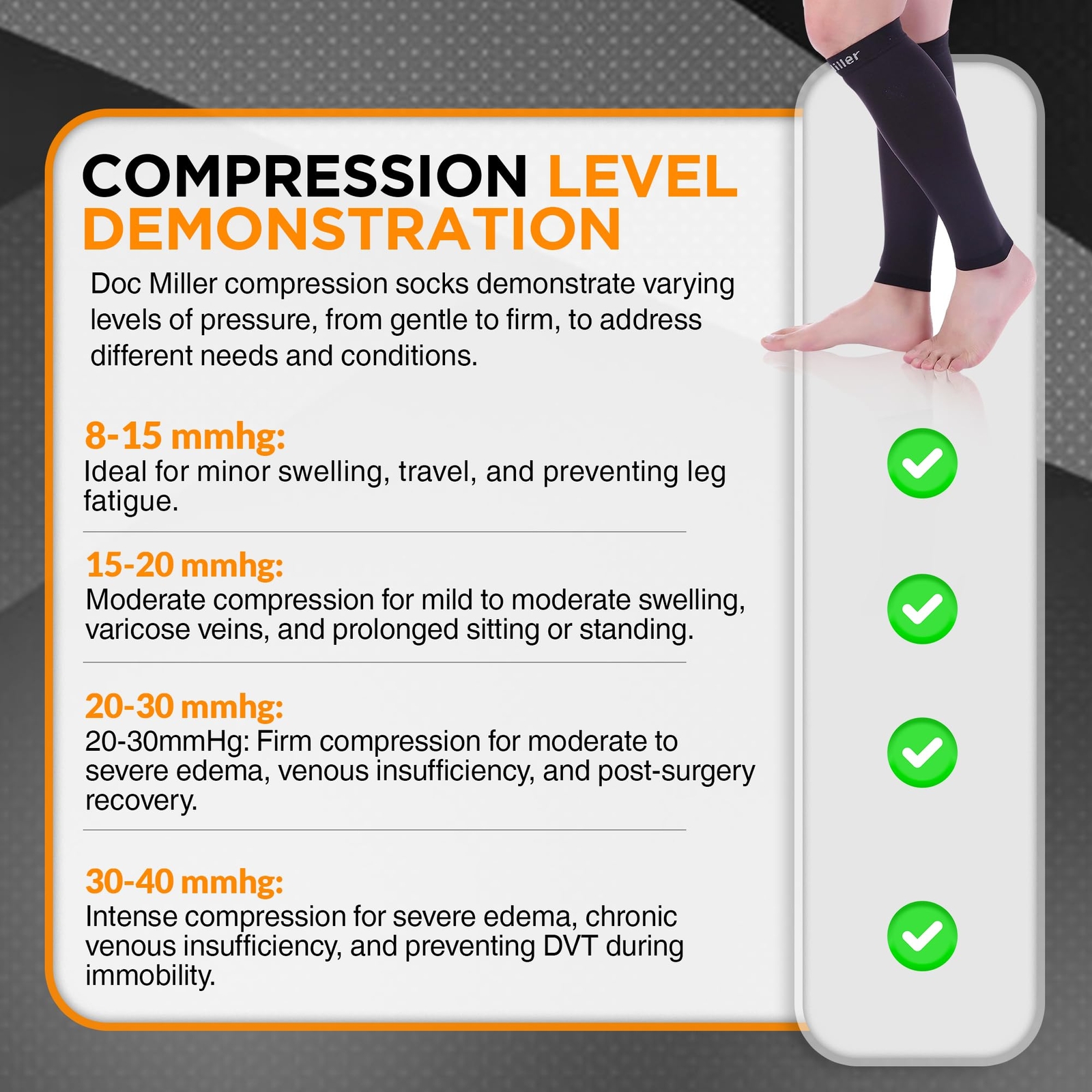 Premium Calf Compression Sleeve 1 Pair 20-30mmHg Graduated Support for Sports…