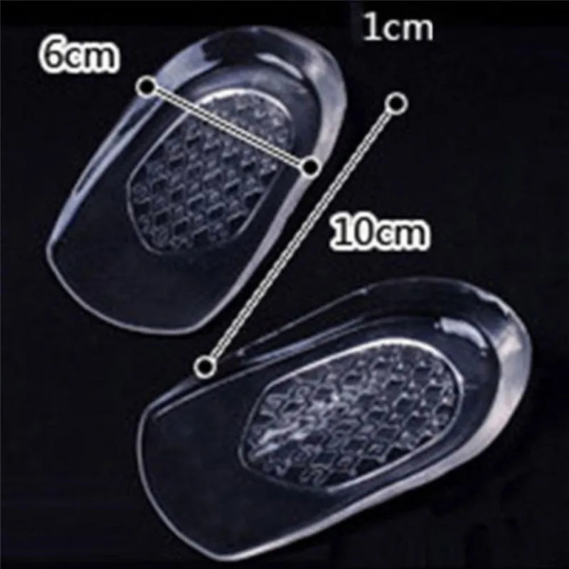 New Silicon Gel Insoles Back Pad Heel Cup for Calcaneal Pain Health Feet Care Su