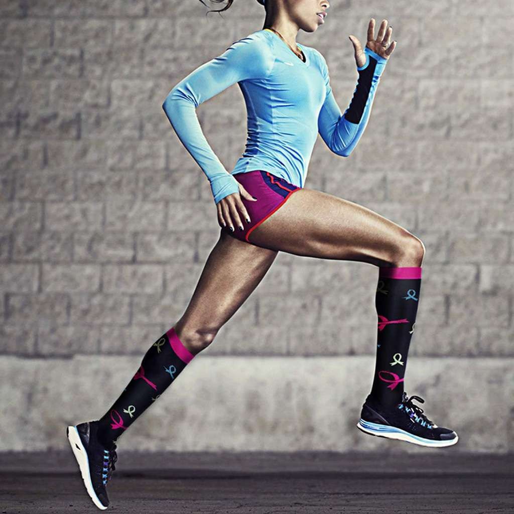 Wide Calf Compression Socks Men Women plus Size Knee High Support 20-30mmhg Sock