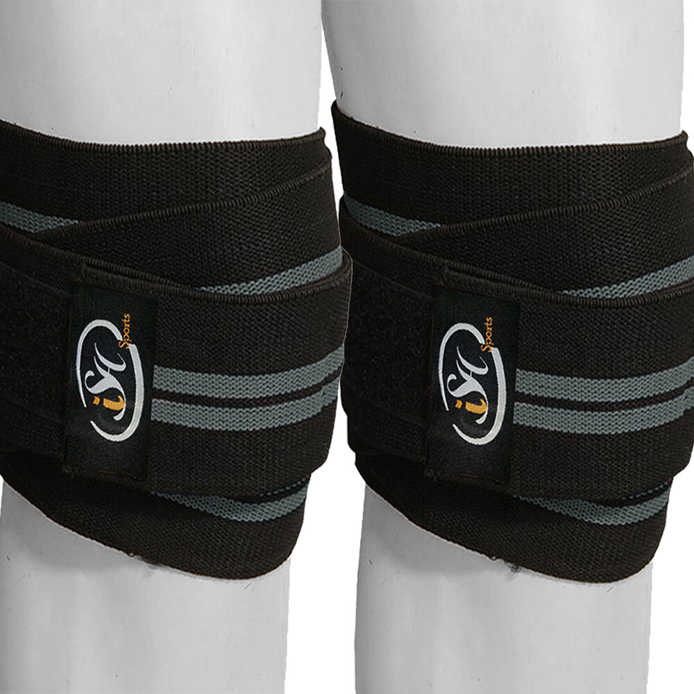 Gym Weight lifting Knee Wraps Bandage Straps Guard Powerlifting Pads Sleeves