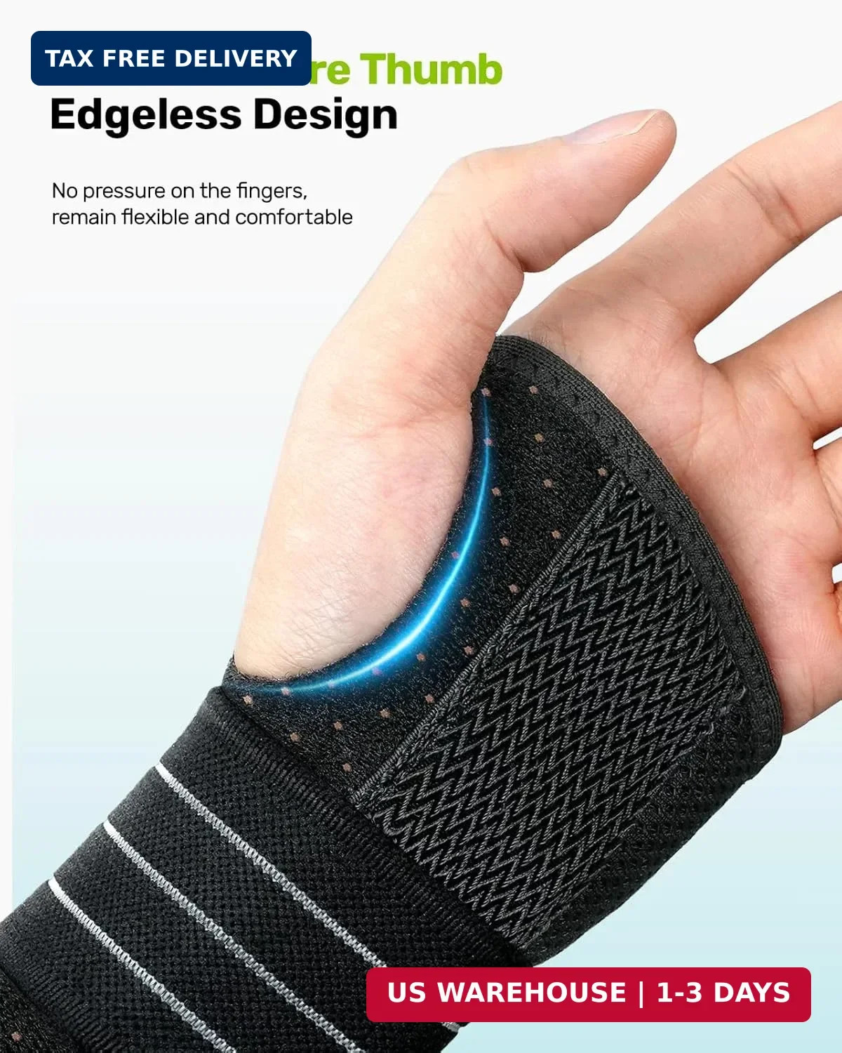 Rakiie Carpal Tunnel Wrist Brace Left Hand, Adjustable Night Wrist Support with