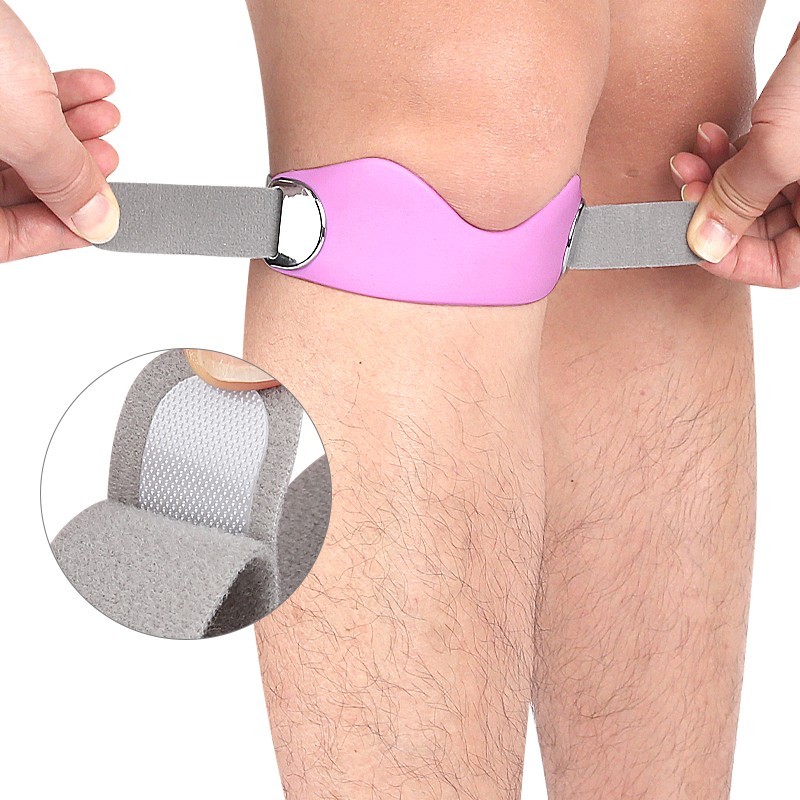 Adjustable Single Knee Strap, Breathable Silicone Design for Sports & Active