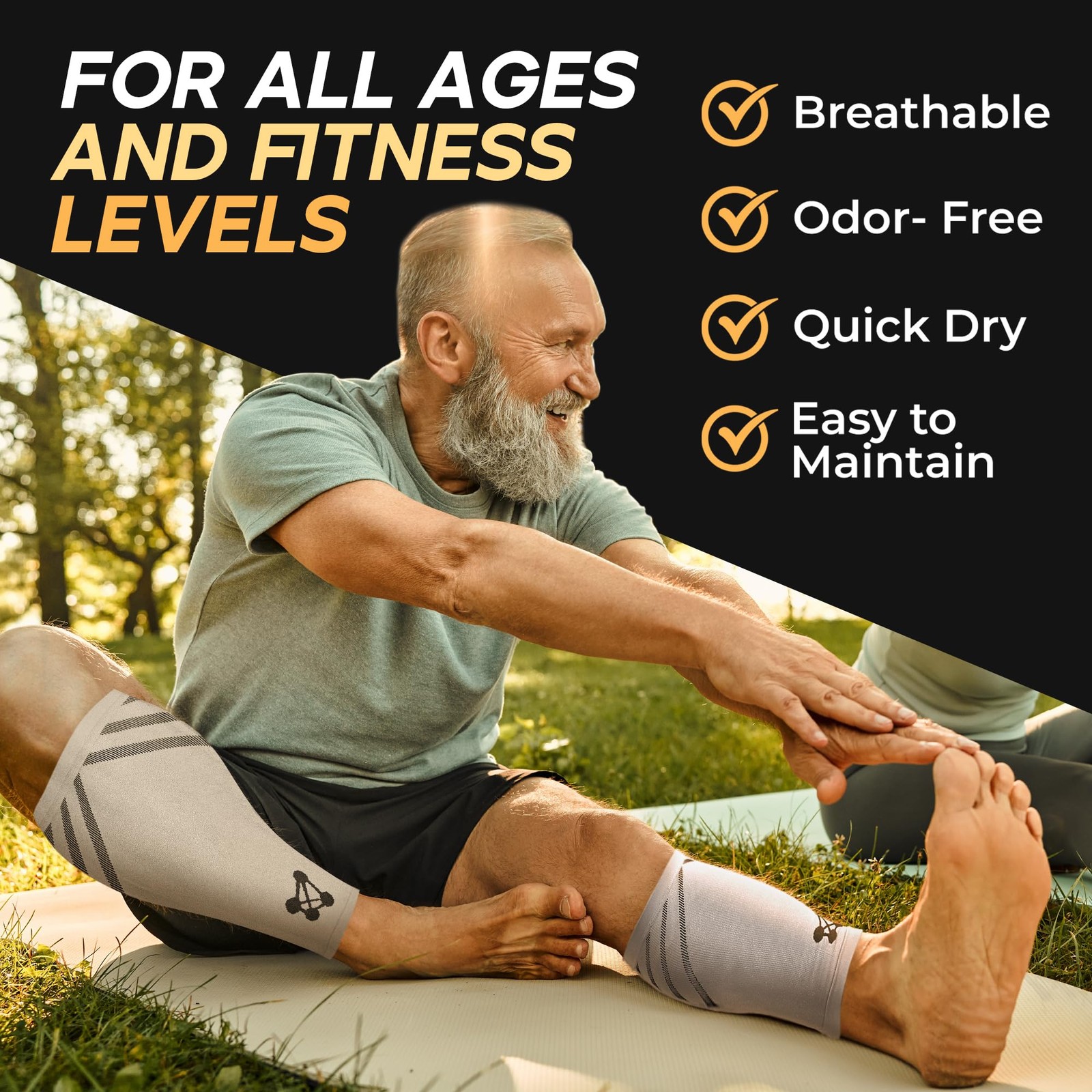 Calf Compression Sleeve, X-Large, Grey, Easy-On, Footless, Runners, Sports