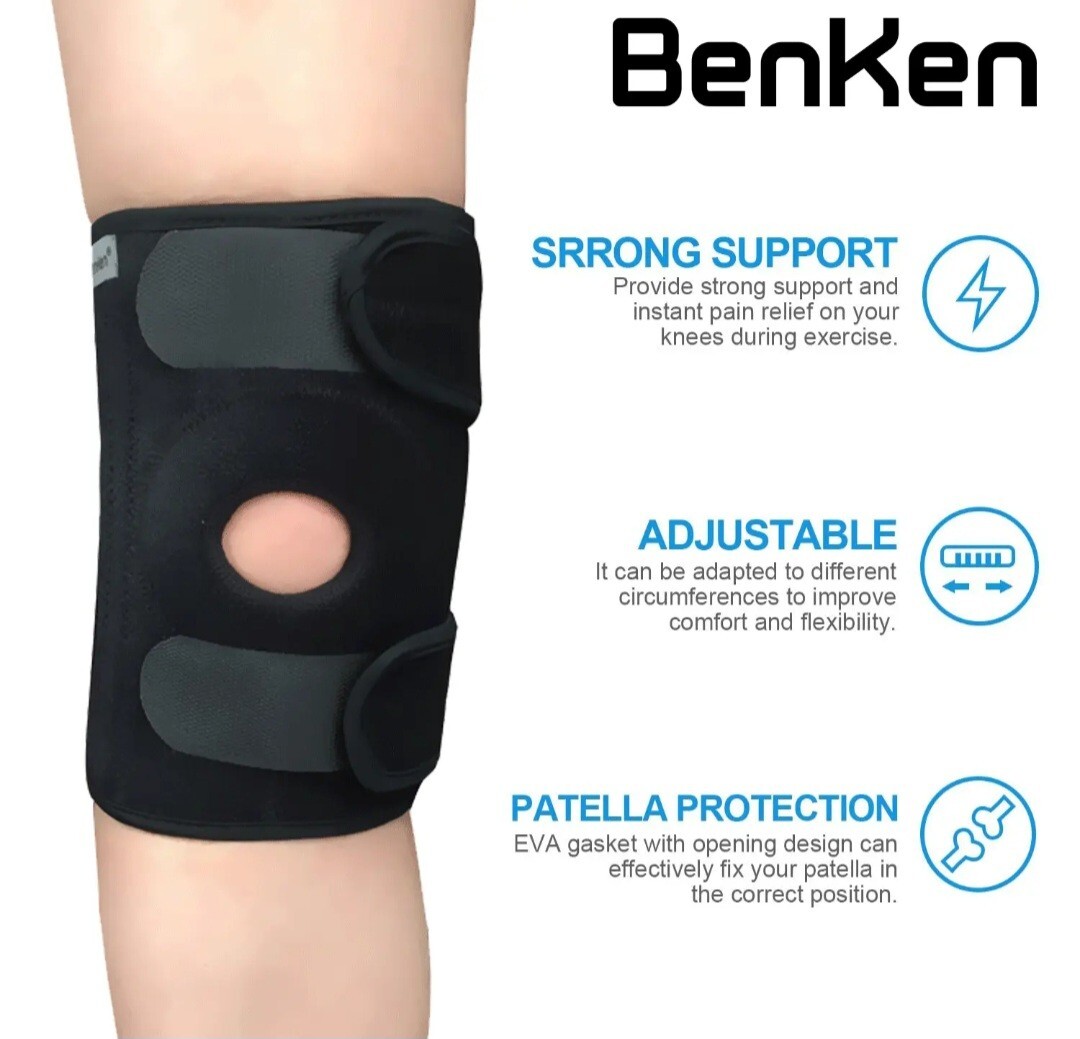 15 BenKen pair Knee Brace Stabilizer Wrap Guard Patella F Running Mountaineerin