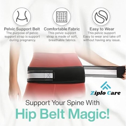 Ziplocare Sacroiliac SI Joint Hip Belt for Men and Women Ventilate Support Brace