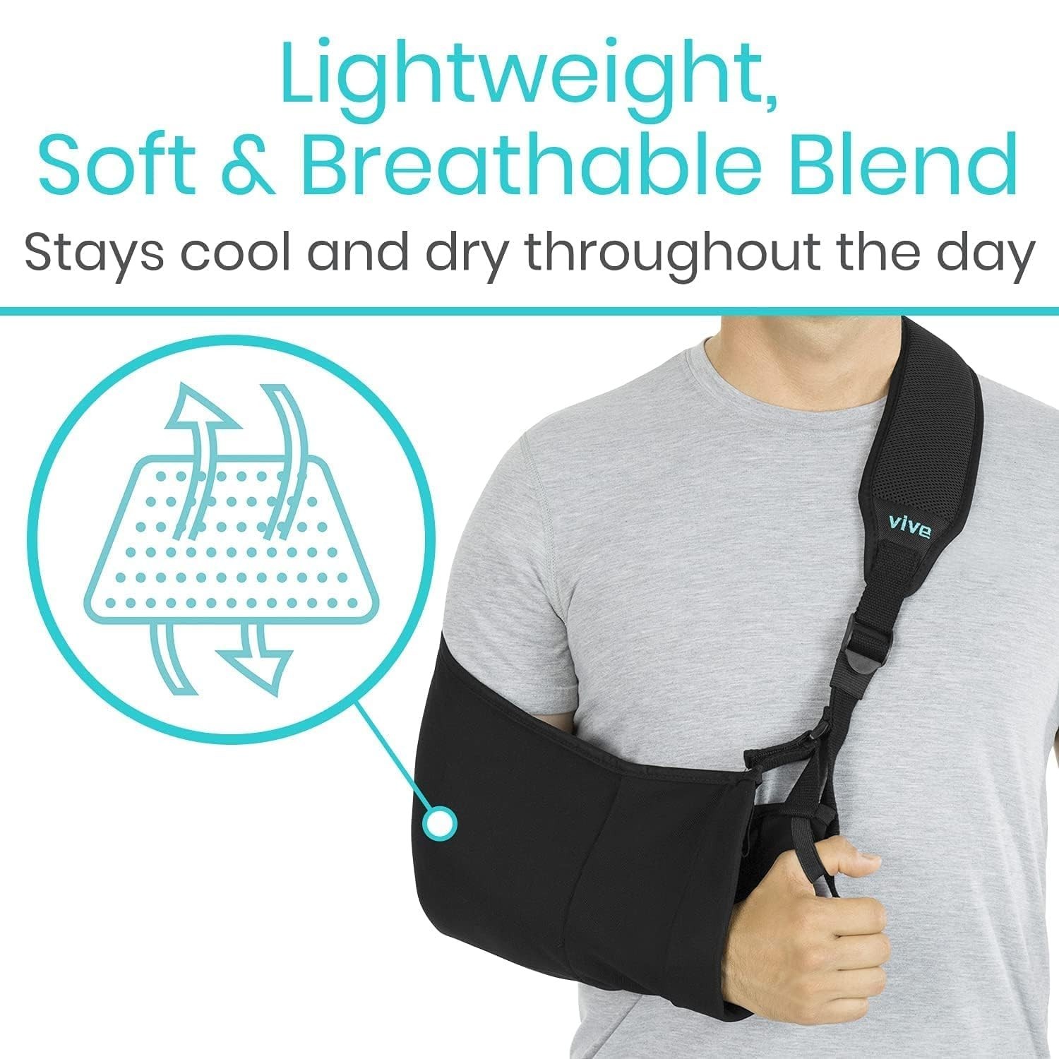 Ergonomic Shoulder Immobilizer for Injury Recovery, Comfortable Adjustable Fit