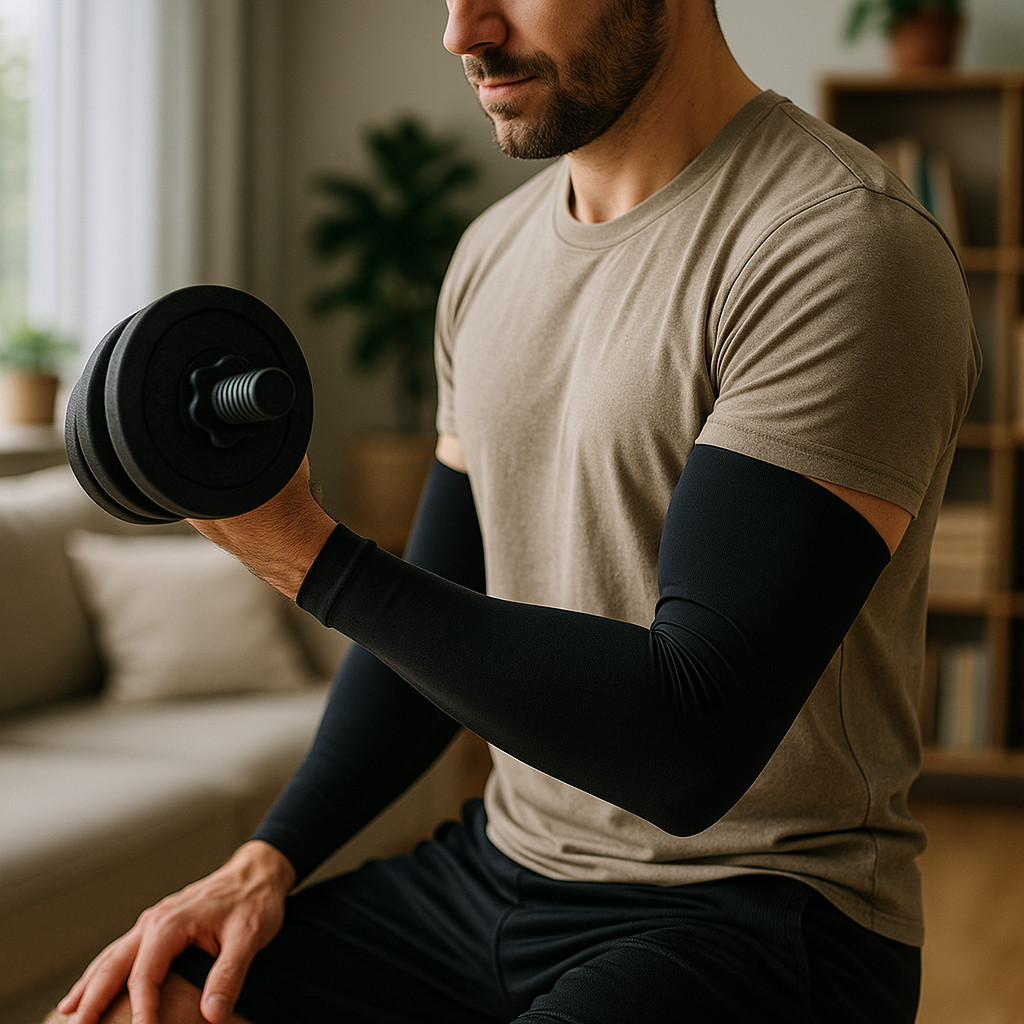 ChangeNow Copper Compression Arm Sleeves Black L