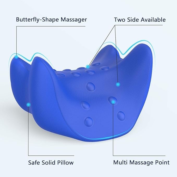 Cervical traction device, neck and shoulder relaxer, chiropractic neck pillow#KK