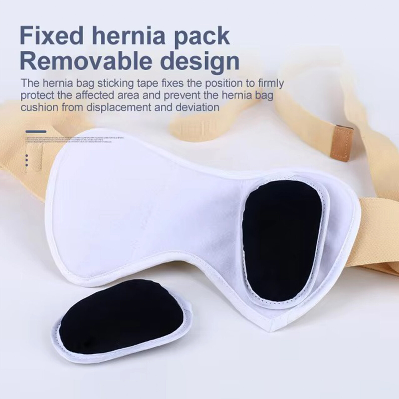 Hernia Belt for Men Brace with Double Compression Truss 4 Pads inguinal Support