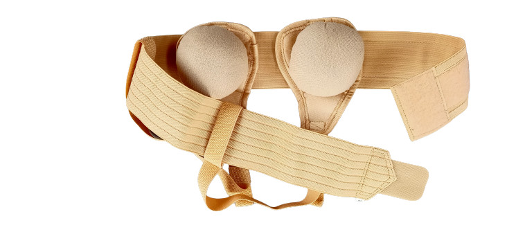 Hernia Belt soft form support truss with two special foam pads support hernia .
