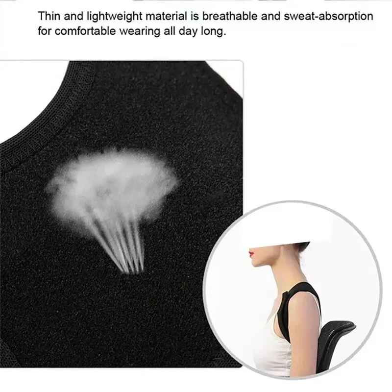 Adjustable Posture Corrector Back Shoulder Support Correct Brace Belt Men Women