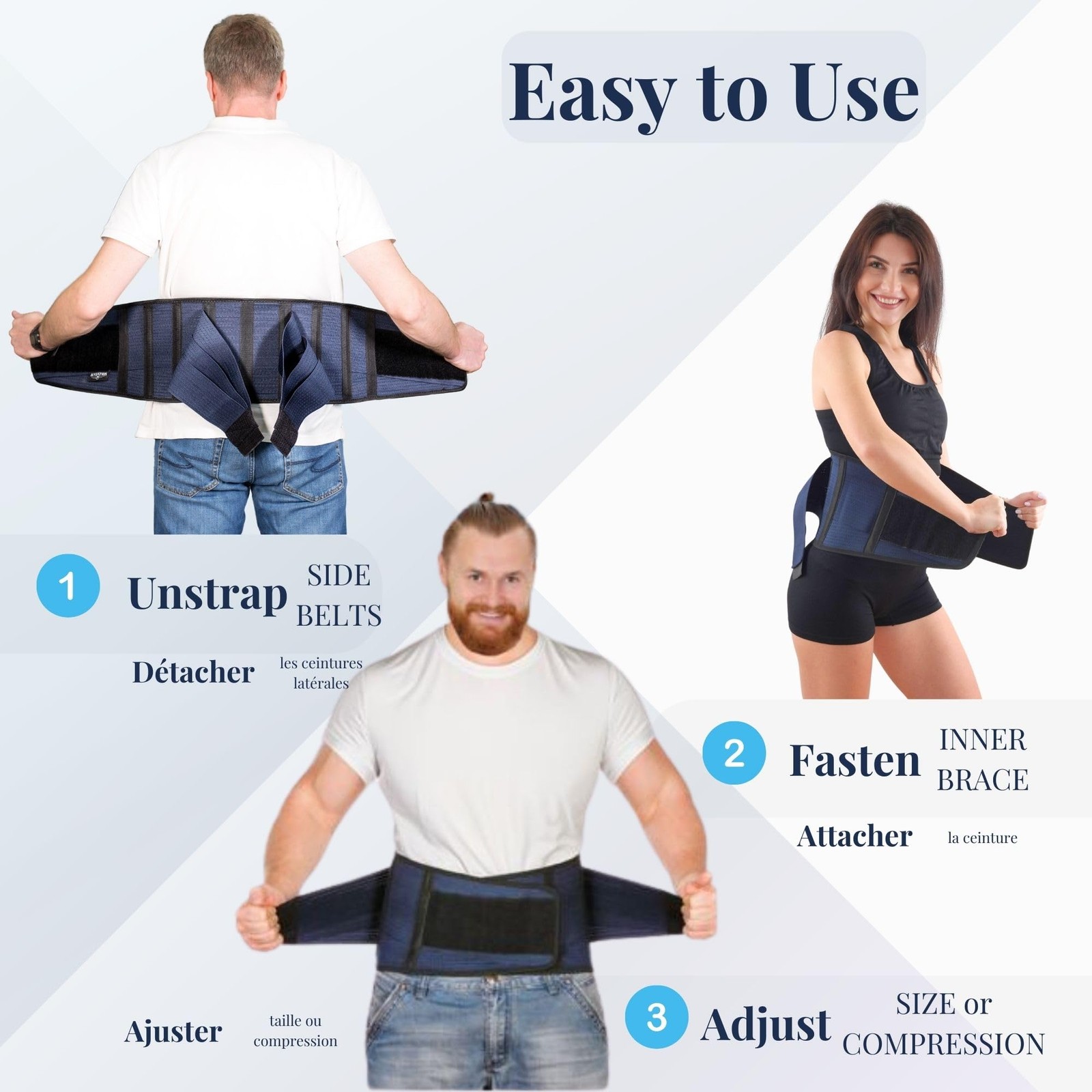 Back Support Lower Back Brace Provides Back Pain Relief – Breathable Lumbar Supp