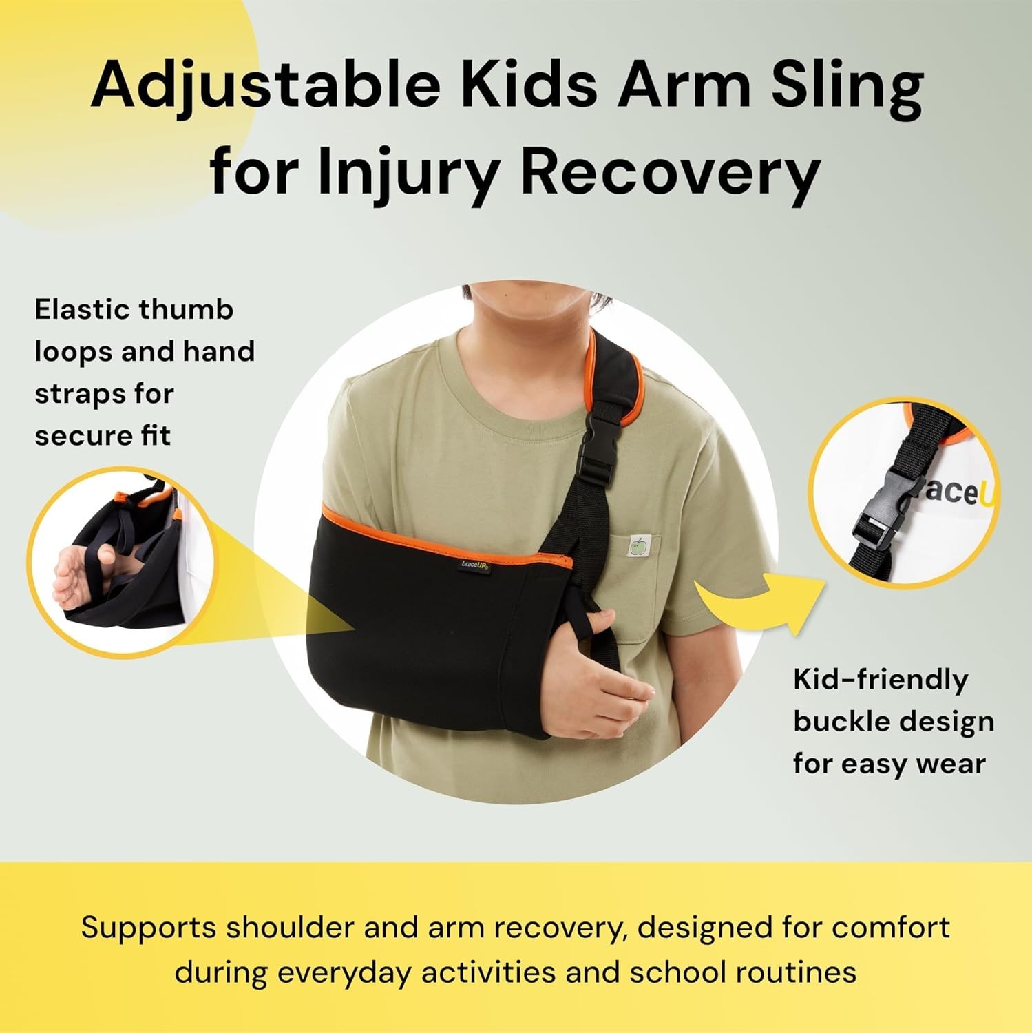 Cabestrillo para niños – Soporte ajustable para niños, soporte para el brazo