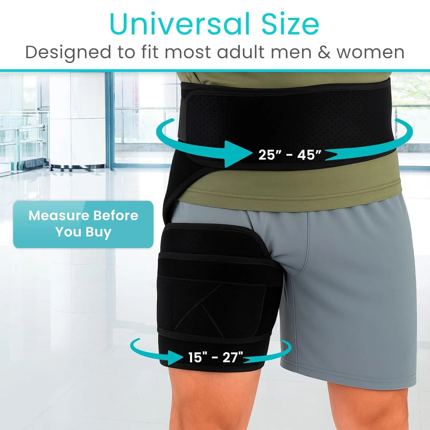 Hip Brace For Sciatica Pain Relief Groin Support Wrap Adjustable Muscle Recovery