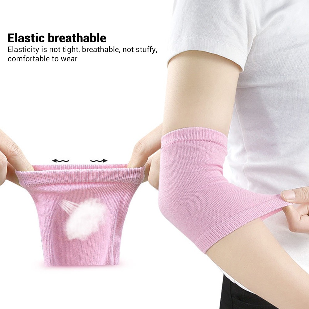 1 Pair Gel Elbow Pads Comfortable Elbow Skin Care Breathable Elbow Protective
