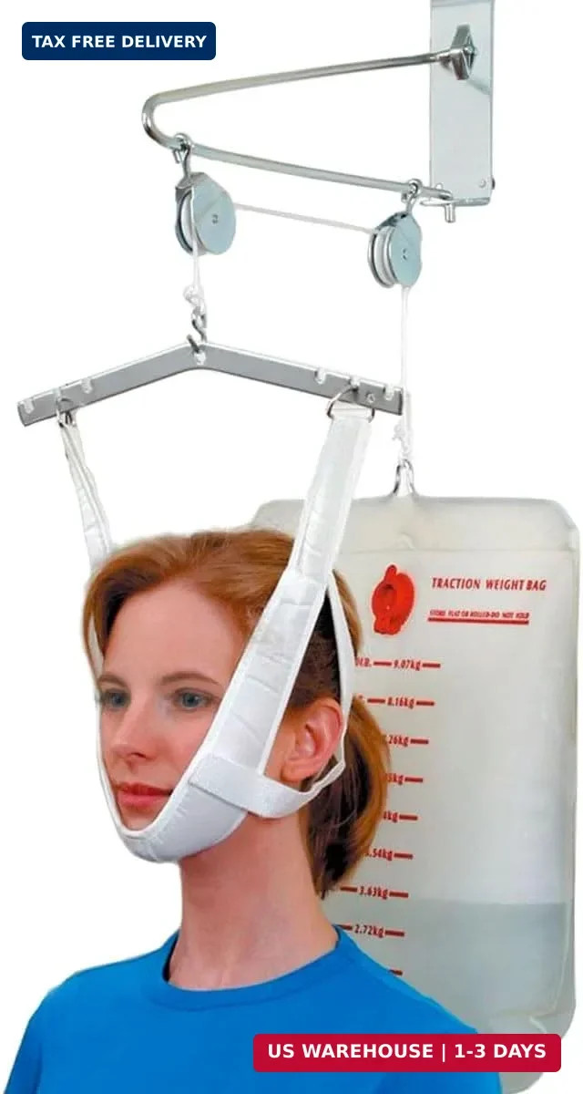 DMI Cervical Neck Traction Over the Door Device for Physical Therapy Helps