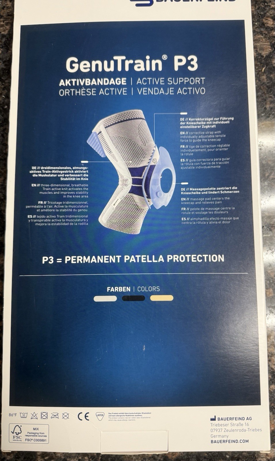 Bauerfeind GenuTrain P3 Knee Support For Misalignment of the Kneecap Volleyball