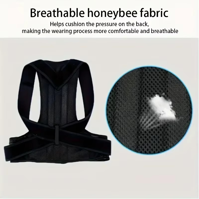 Adjustable Posture Corrector Low Back Support Shoulder Brace Belt for Men Women
