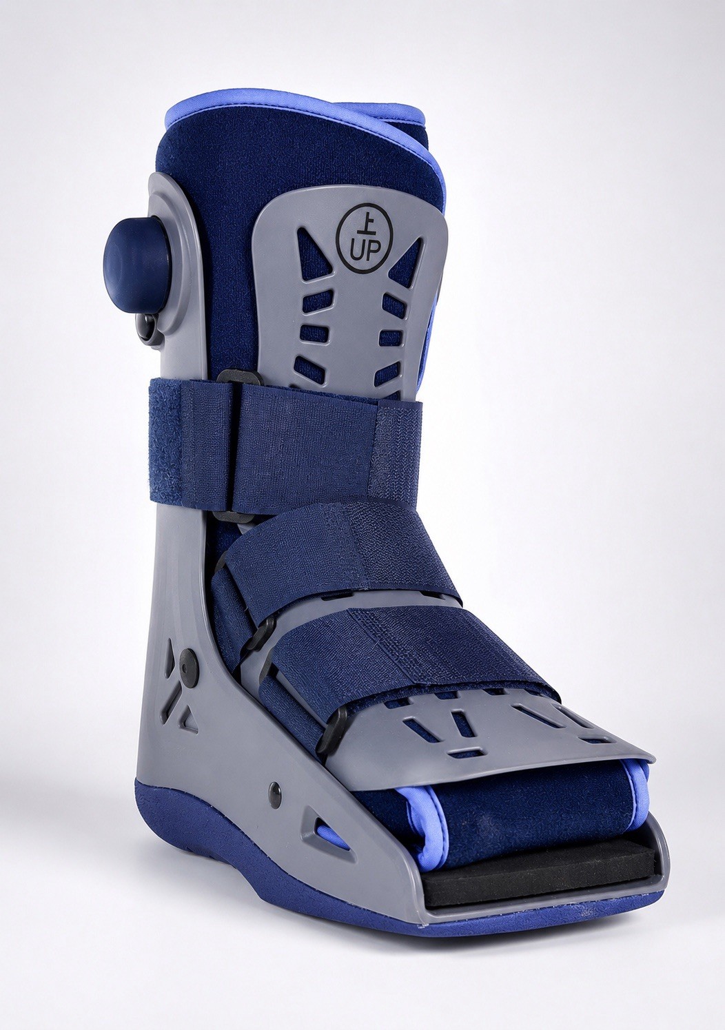 VELPEAU Walking Boot Small Adjustable Medical Fracture Boot Gray Blue