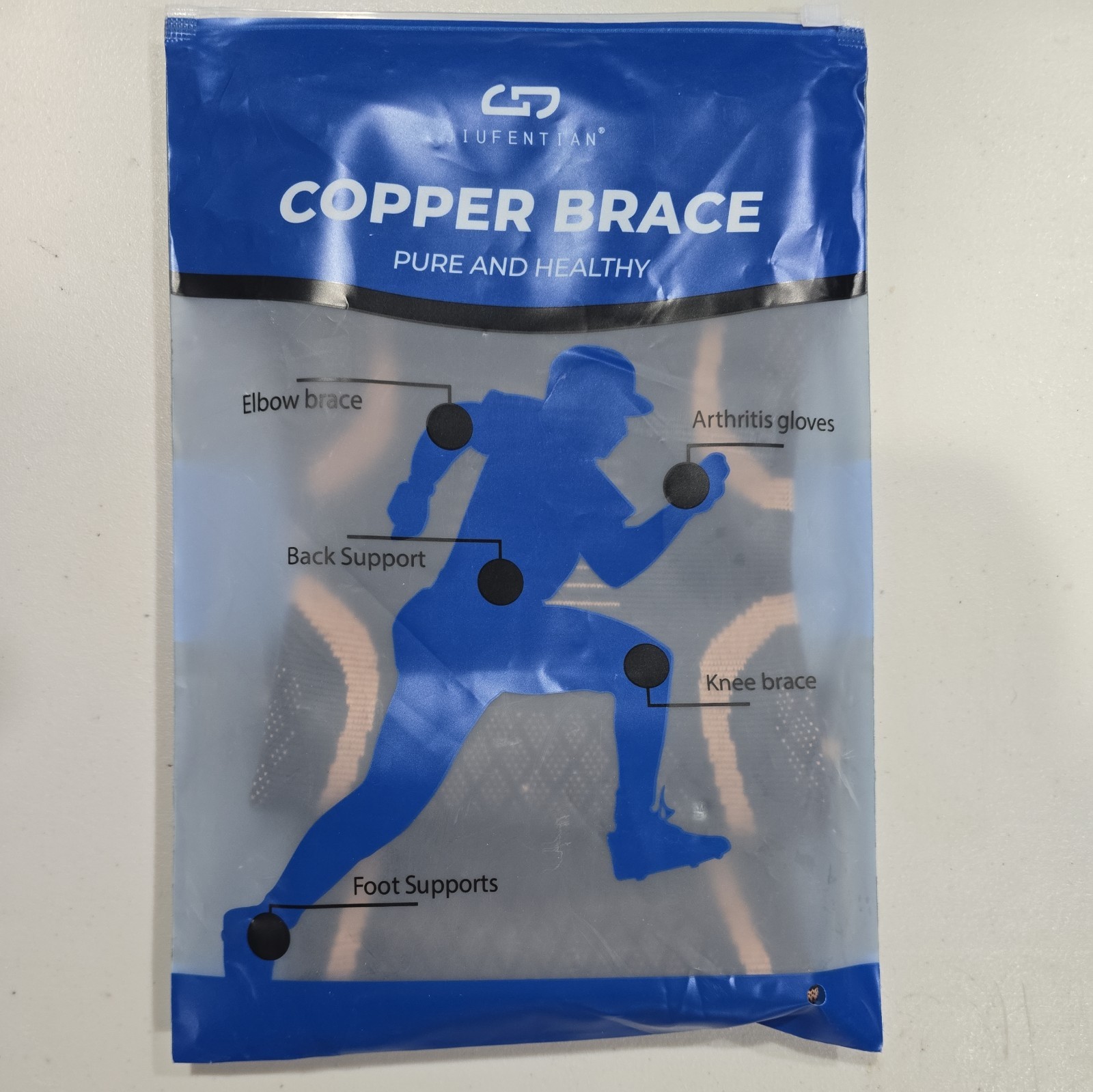 Jiufentian Copper Brace Pure And Healthy Knee Sleeve Large New