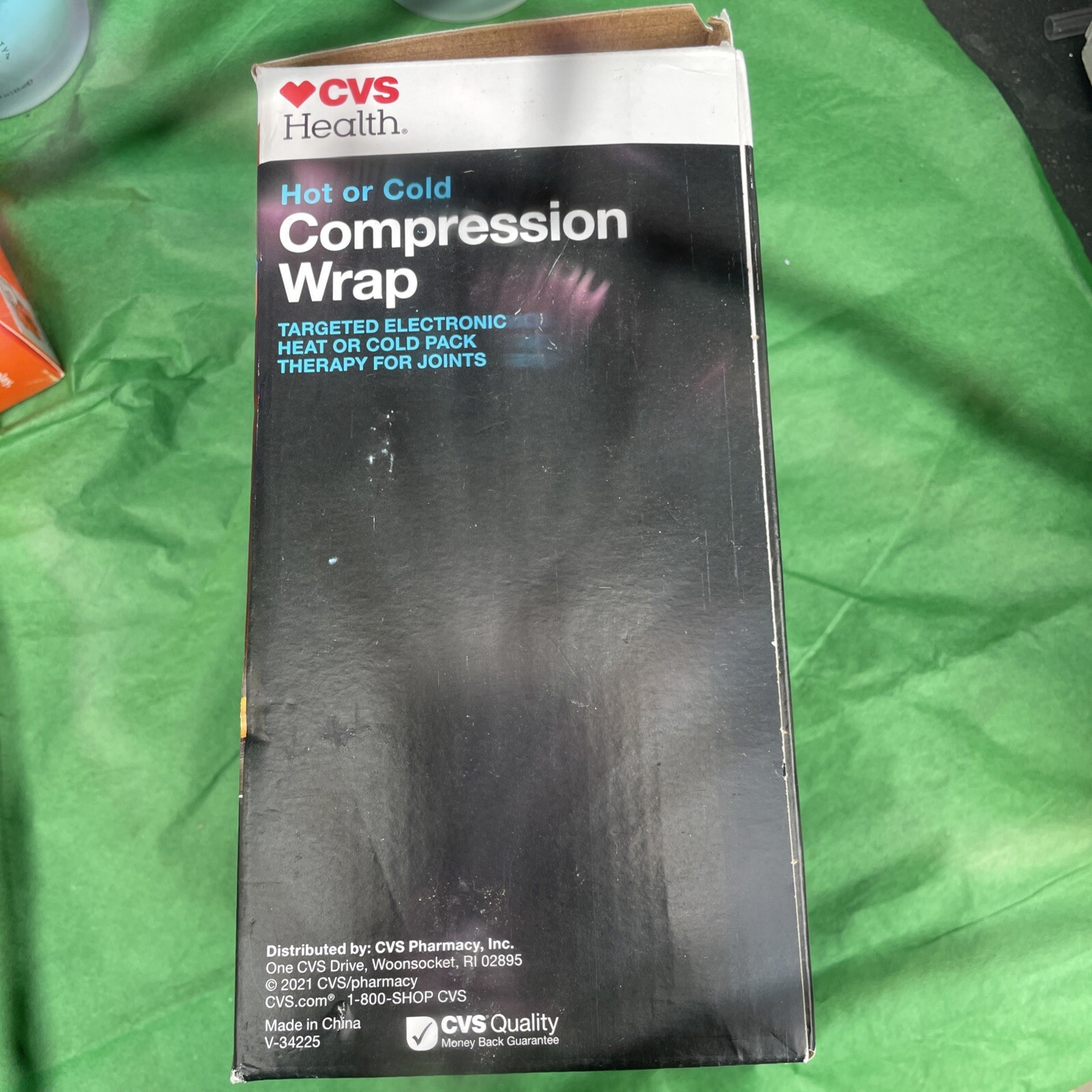 CVS Health Hot or Cold Compression Wrap w Targeted Electronic Heat or Cold Pack