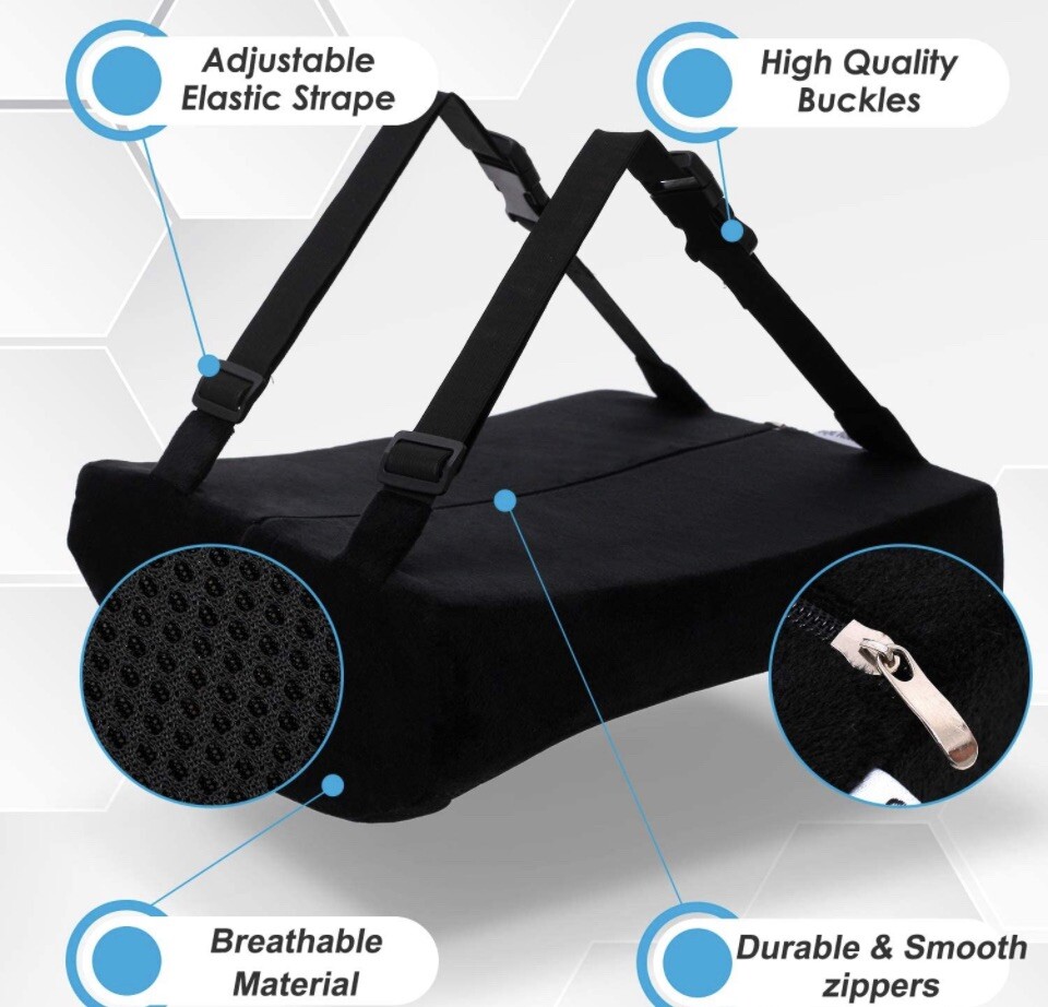 Seat Cushion & Lumbar Support Memory Foam Ergonomic Lumbar Support Pillow