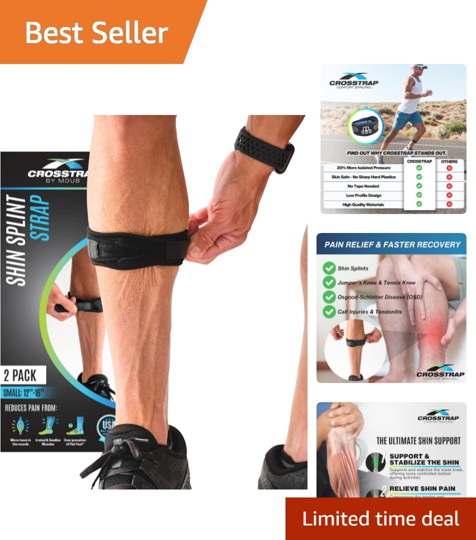 Adjustable Neoprene Shin Splint Brace – Pain Relief for Athletes & Active Users