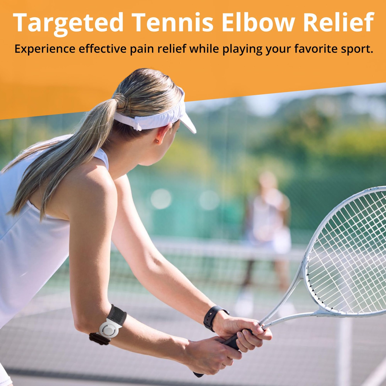 Bullseye Elbow Strap – Compression Brace for Tennis & Golfer’s Elbow Pain Rel…