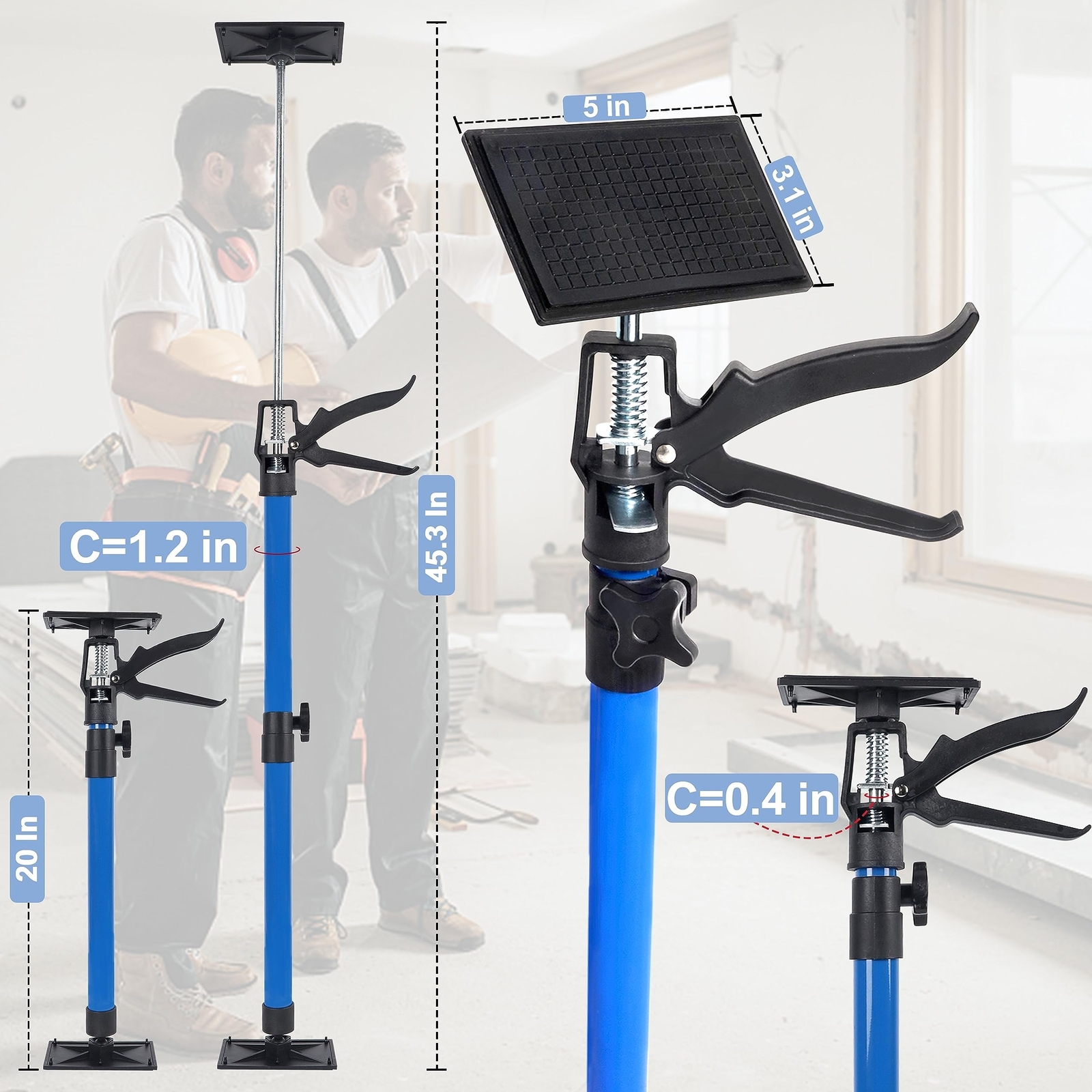 Third Hand Tool, Adjustable Support Pole, 3rd Hand Support System, Steel Supp…