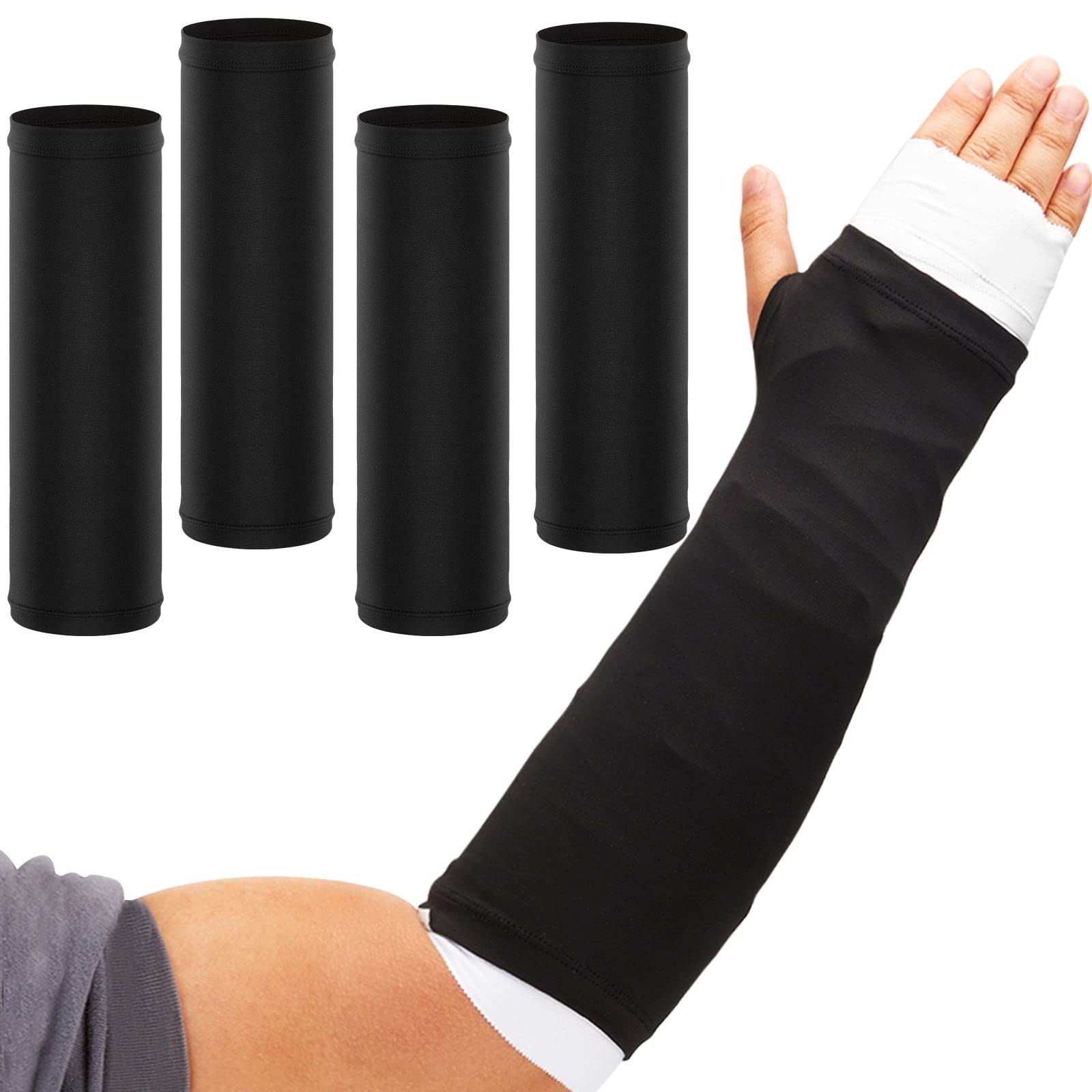 4 Pcs Arm Cast Cover Protector Short Decorative Arm Cast Sleeve Removable Was…