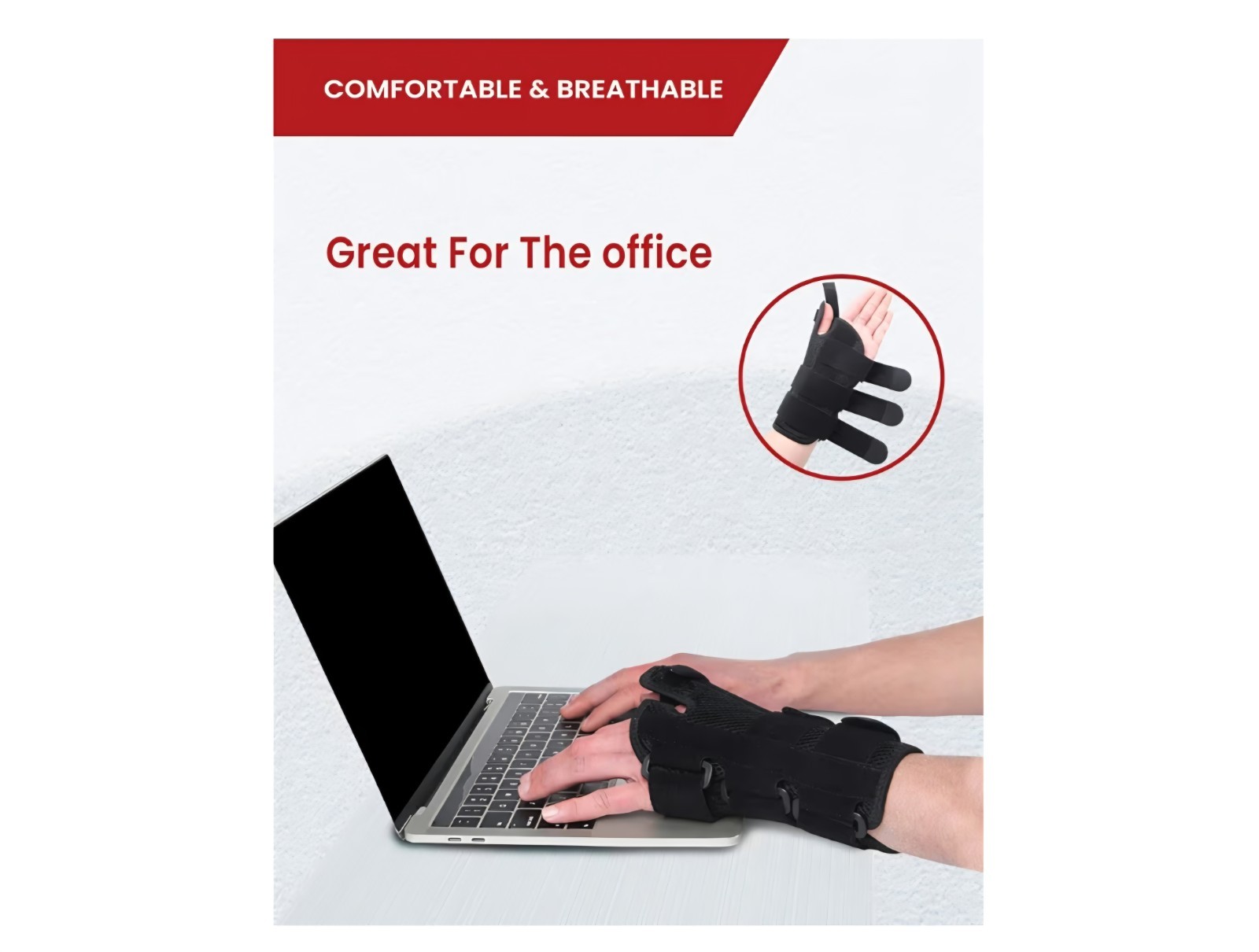 Hurmoya Wrist Brace for Carpal Tunnel Night Sleep Support – Left Large NIB