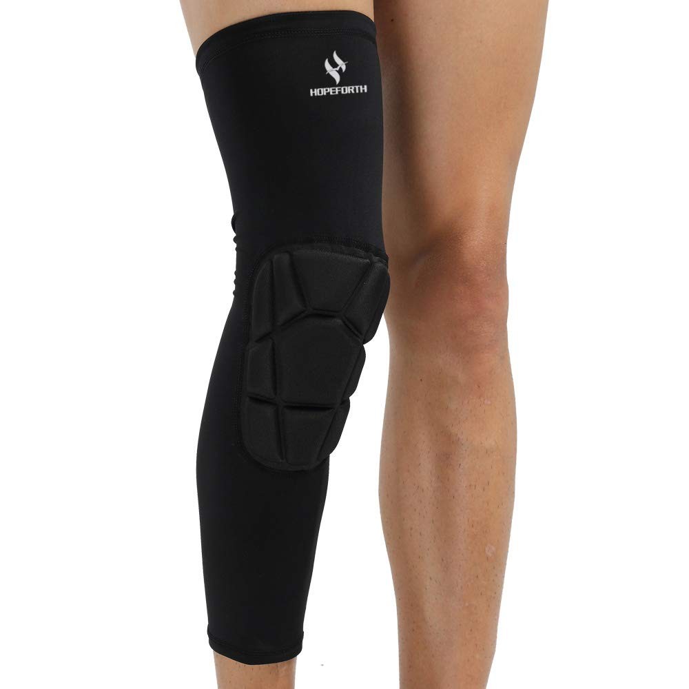 Knee Padded 2 Pack Compression Leg Sleeve Thigh Guard Sports Protective Gear …